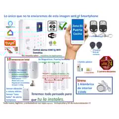 CASA TUYA - Alarma GSM 4gWIFI Google HomeAlexa