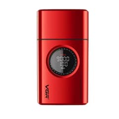 VGR VOYAGER - Shaver Afeitadora Profesional VGR 377 9000RPM Regulable Rojo