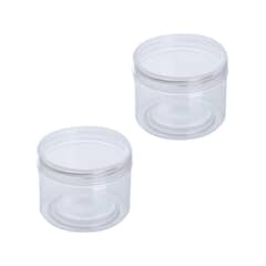 GENERICO - Envase Plástico Con Tapa Rosca Contenedor Pack De 2