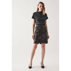 ASH - Falda Larga Negro Mujer