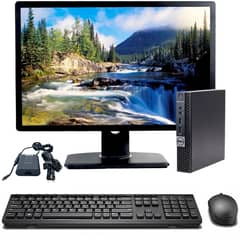 DELL - KIT MONITOR 24" + MICRO CPU 3040 - I5 - 8GB RAM - 256GB SSD REACONDICIONADO