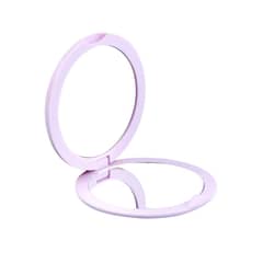 ZYLISS - Espejo redondo pequeño con tapa de doble cara portátil Mini espejo plegable redondo bonito espejo de maquillaje redondo pequeño para oficina