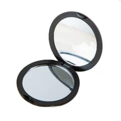 ZYLISS - Espejo redondo pequeño con tapa de doble cara portátil Mini espejo plegable redondo bonito espejo de maquillaje redondo pequeño para oficina