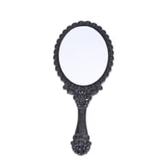 ZYLISS - Espejo ovalado Floral de estilo europeo espejo de belleza de mano Multicolor sin deformación espejo de maquillaje portátil Retro de escritorio