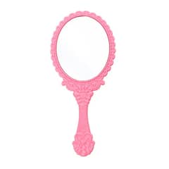 ZYLISS - Espejo ovalado Floral de estilo europeo espejo de belleza de mano Multicolor sin deformación espejo de maquillaje portátil Retro de escritorio