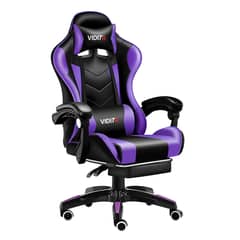 VIDITA - Silla Gamer GX2000 Reclinable Profesional con Reposapiés- Morado