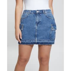 GUESS - Falda Vivette Skirt Mujer Azul