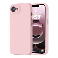 COMPUTECH - Funda Carcasa Premium Silicona Para iPhone 16e Rosa + Vidrio
