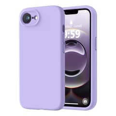 COMPUTECH - Funda Carcasa Premium Silicona Para iPhone 16e Lila + Vidrio