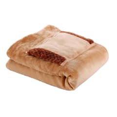 GLOBAL LATIN GROUP - Manta Térmica Eléctrica Usb Con Sherpa 80x60 - Marron - 1 plaza