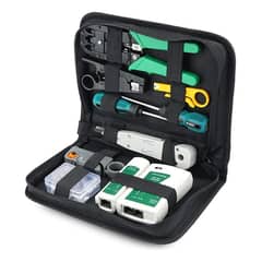 GENERICO - Kit Multifuncional de Herramientas Crimpadora y Pelacable RJ45