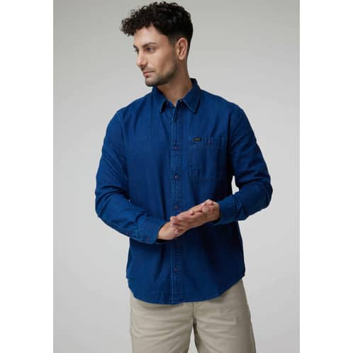 LEE - Camisa Hombre Leesure Shirt Regular Fit Azul
