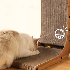 GENERICO - Rascador Para Gatos en L Vertical Resistente y Estilizado