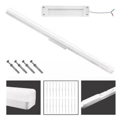 GENERICO - Pack de 20 Focos Tubo LED 48W Luminaria Lineal Luz Fría