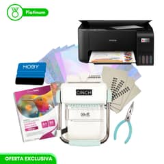 AMERICAN CRAFTS - Encuadernadora Cinch menta + impresora L3210 Epson SB79