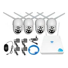 GENERICO - Kit DVR 4 Cámaras de Seguridad Inalámbricas en HD
