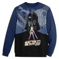STAR WARS - Polerón Adulto Unisex Estampado May the 4th Azul Marino