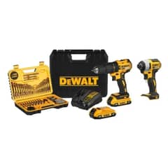 DEWALT - Kit Taladro Percutor Atorn. Dcd7781d2 + 2 Baterías + Destornillador Dcf7871b + 100 Piezas