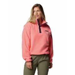 COLUMBIA - Polar Mujer Helvetia Snap Fleece Rosado