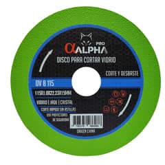 ALPHA PRO - Disco Diamantado 115mm para Vidrio