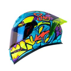 SHAFT - CASCO MOTO 526SP EVO DANO AZUL INTEGRAL