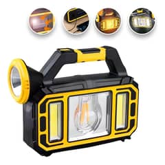 MOVI - Linterna Recargable Con Power Bank De Panel Solar Recargable