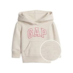 GAP - Polerón Logo Hoddie Bebé Niña Blanco