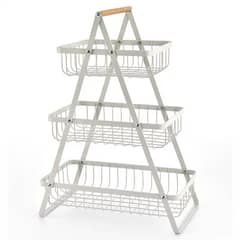 MOMO - Cesta Para Frutas Vegetales Organizador Multiusos 3 Niveles