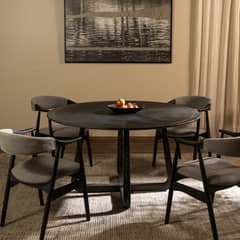 FORASTERO - Mesa De Comedor Malmo Xl Negra Ii Forastero.