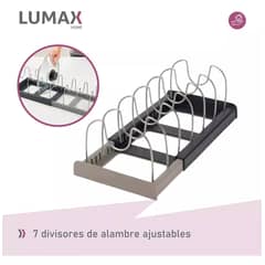 GENERICO - Rack Organizador De Ollas Expandible Menaje Tablas Tapas X L