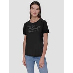 KARL LAGERFELD - Polera con logotipo bordado