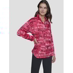KARL LAGERFELD - Blusa estampada manga larga