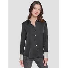 KARL LAGERFELD - Camisa de lujo con puños de pedrería