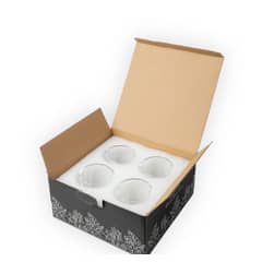 LOS BOLDOS - Vaso Doble Pared 100 Ml - Pack De 4 Unidades