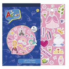 ART AND CRAFT - Block Stickers Adhesivos Princesas y Hadas 6pag Art&Craft