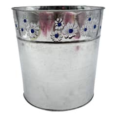 FLIPEREX - Balde Tipo Hielera Cubeta Cubitera Metalica Champaña Hielo