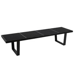 PANDALINO - Banqueta Baena Negra - Madera Fresno - Versátil y Elegante
