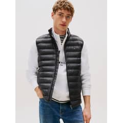 TOMMY HILFIGER - Parka Vest Packable Solid Negro