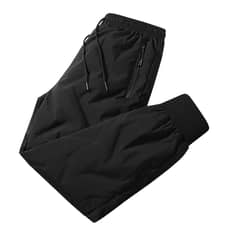 KNOWMLAB - Pantalón Cargo Casual Algodón Hombre Negro