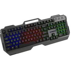 DGX - Teclado Gamer Assassin RGB Base Metálica Anti-Ghosting