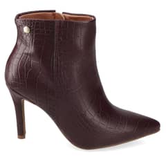 VIZZANO - Botin Mujer Croco Tago Aguja 10cm Chocolate