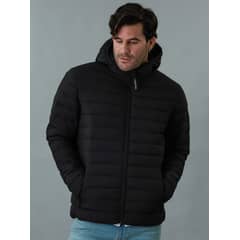 CALVIN KLEIN - Parka con Gorro Packable Negro