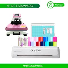 SILHOUETTE - Cameo 5 + estampadora Hoby Press 23x30 cm SB1