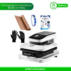 GENERICO - Estampadora automatica hoby press 38x38 Kit SB67
