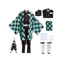 FROM MEIGGS - Disfraz Halloween Adultos Y Niños - Demon Slayer - Tanjiro
