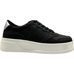 DETOGNI - Zapatilla Mujer Negro Chic