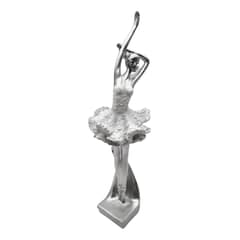 FLIPEREX - Bailarina Plateada Decorativa Plateada Figura Decorativa