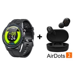 KUMI - Audífonos Bluetooth Redmi Airdots 2 y Reloj Inteligente GT3