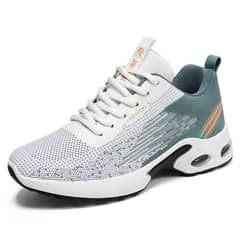 DANWEILE - Zapatillas transpirables de moda para hombre - Blanco Verde
