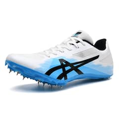 DANWEILE - Zapatillas deportivas con clavos para atletismo de estudiantes -Blanco